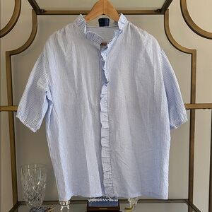 Blue Striped Women’s Blouse